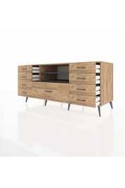 Kronos Konsol 2 Raflı 9 Çekmeceli 176x59x83 - S610M039V27C