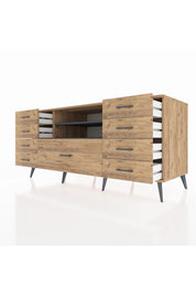 Kronos Konsol 2 Raflı 9 Çekmeceli 176x59x83 - S610M039V27C