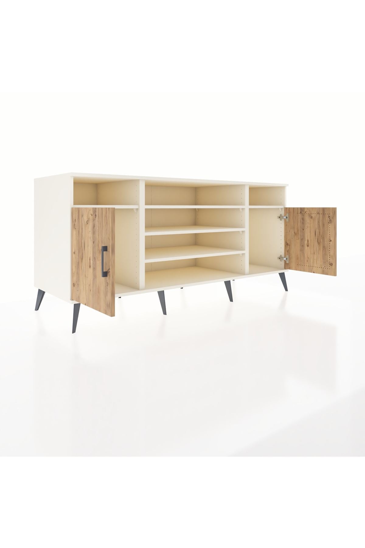 Kronos Konsol 5 Raflı 2 Kapaklı 176x59x83 - S610M040V01C