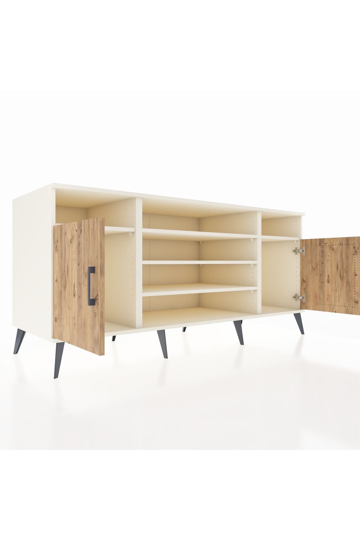 Kronos Konsol 5 Raflı 2 Kapaklı 176x59x83 - S610M040V01C