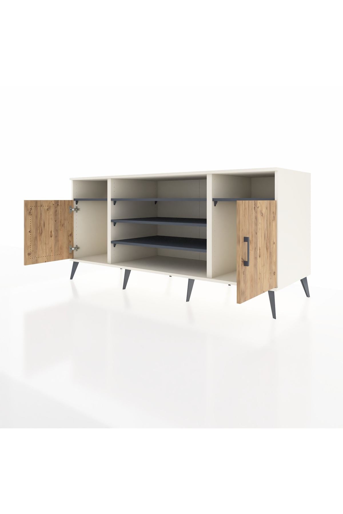 Kronos Konsol 5 Raflı 2 Kapaklı 176x59x83 - S610M040V02C
