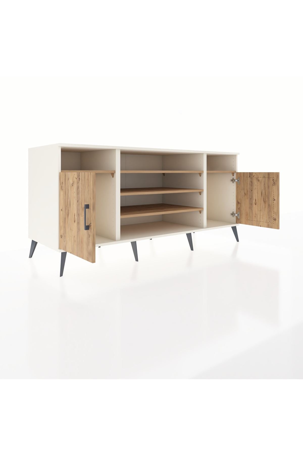 Kronos Konsol 5 Raflı 2 Kapaklı 176x59x83 - S610M040V03C
