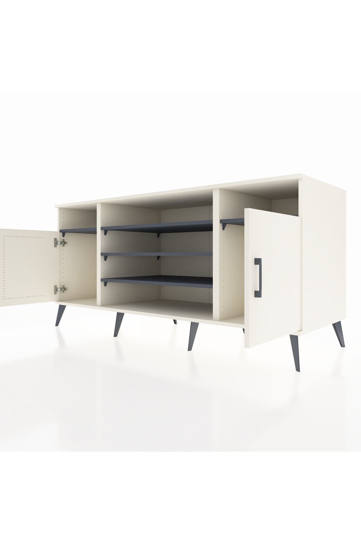 Kronos Konsol 5 Raflı 2 Kapaklı 176x59x83 - S610M040V05C