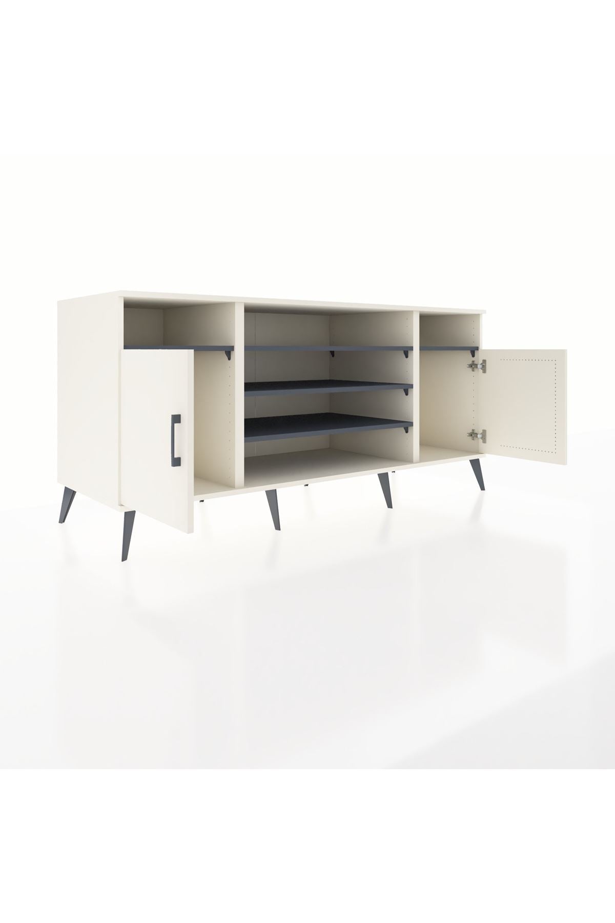 Kronos Konsol 5 Raflı 2 Kapaklı 176x59x83 - S610M040V05C