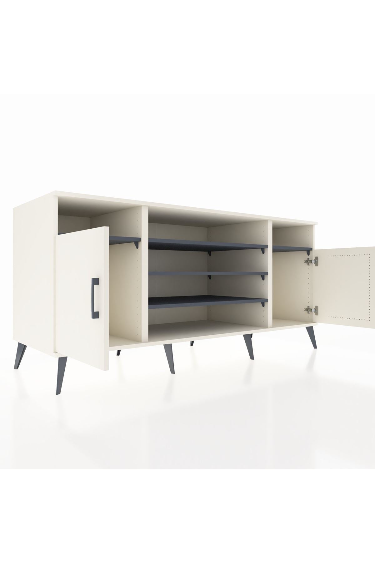 Kronos Konsol 5 Raflı 2 Kapaklı 176x59x83 - S610M040V05C