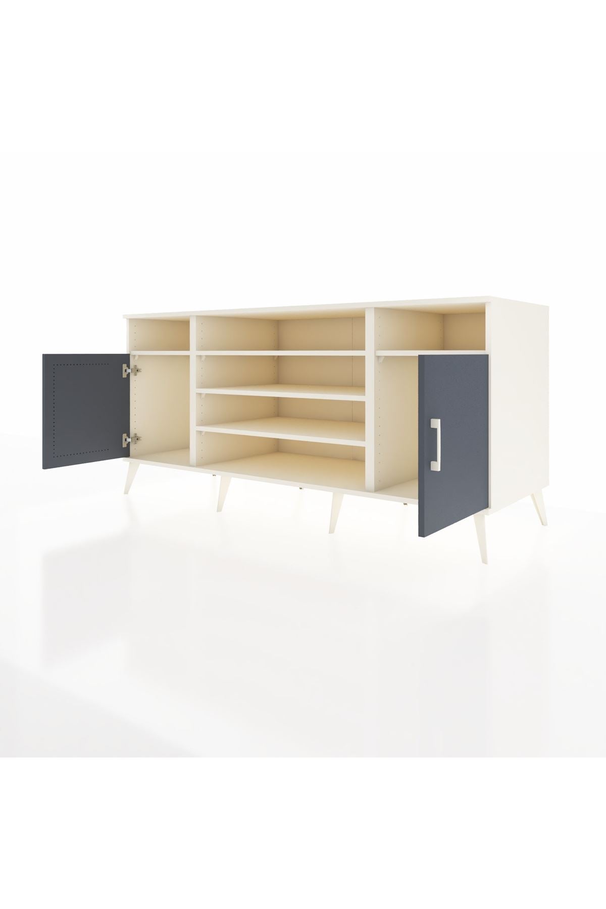 Kronos Konsol 5 Raflı 2 Kapaklı 176x59x83 - S610M040V07C