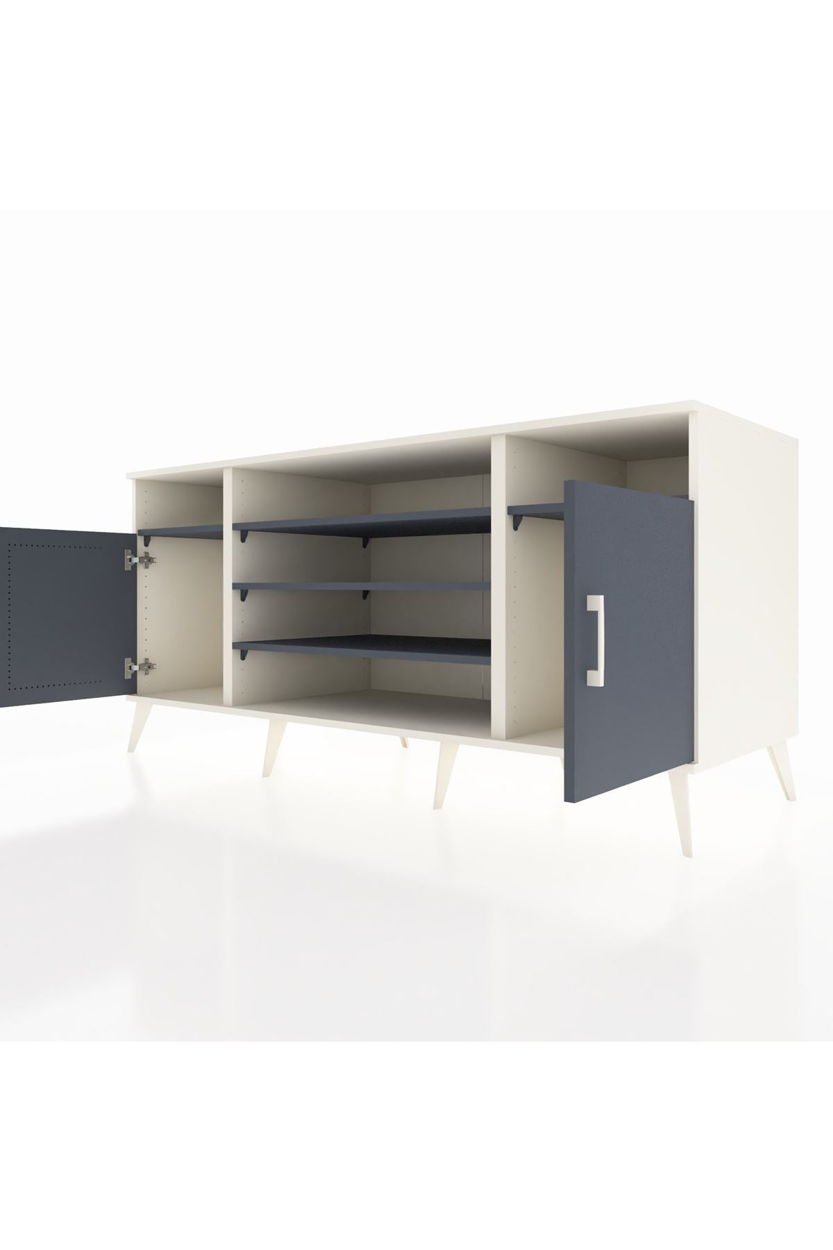 Kronos Konsol 5 Raflı 2 Kapaklı 176x59x83 - S610M040V08C