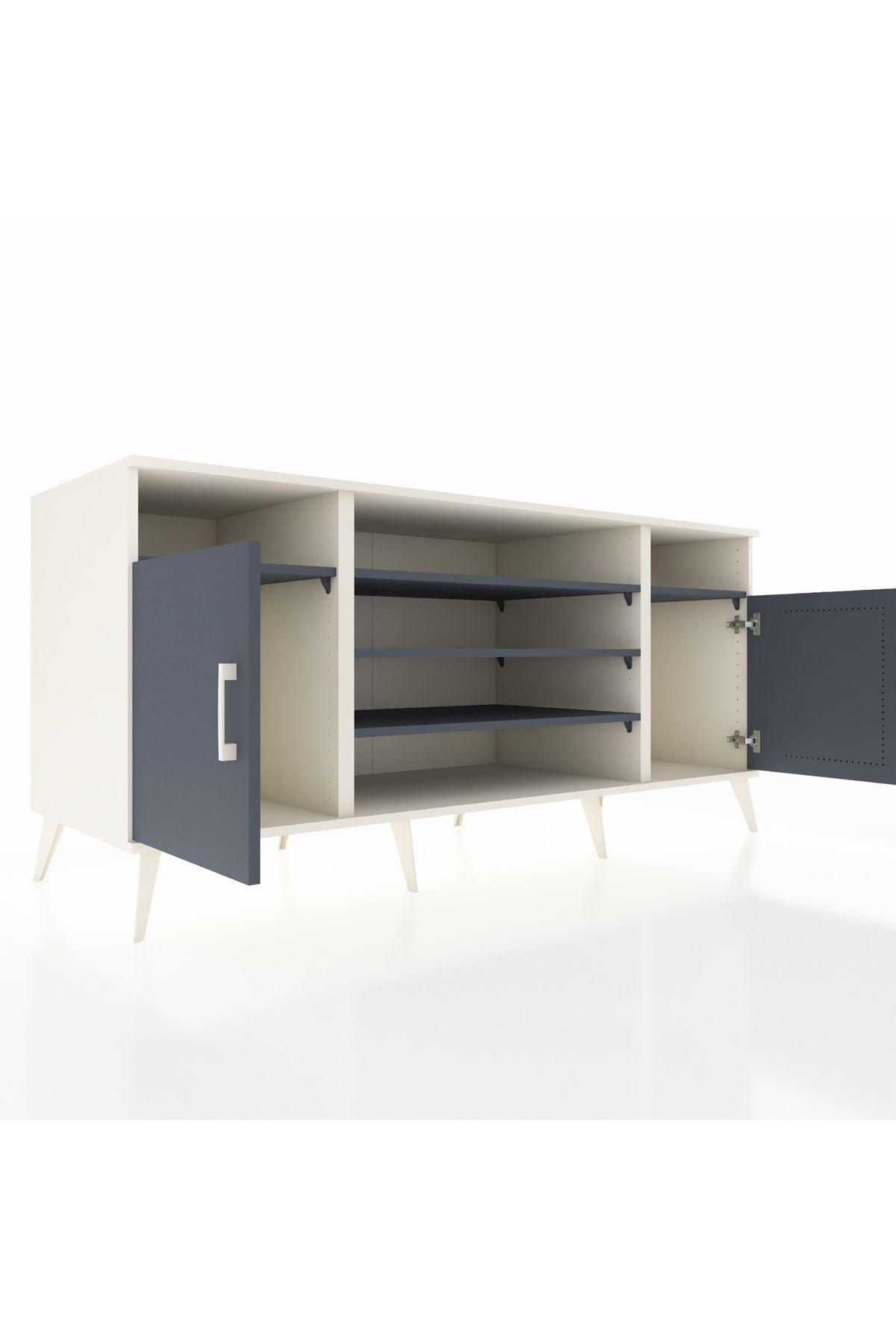Kronos Konsol 5 Raflı 2 Kapaklı 176x59x83 - S610M040V08C