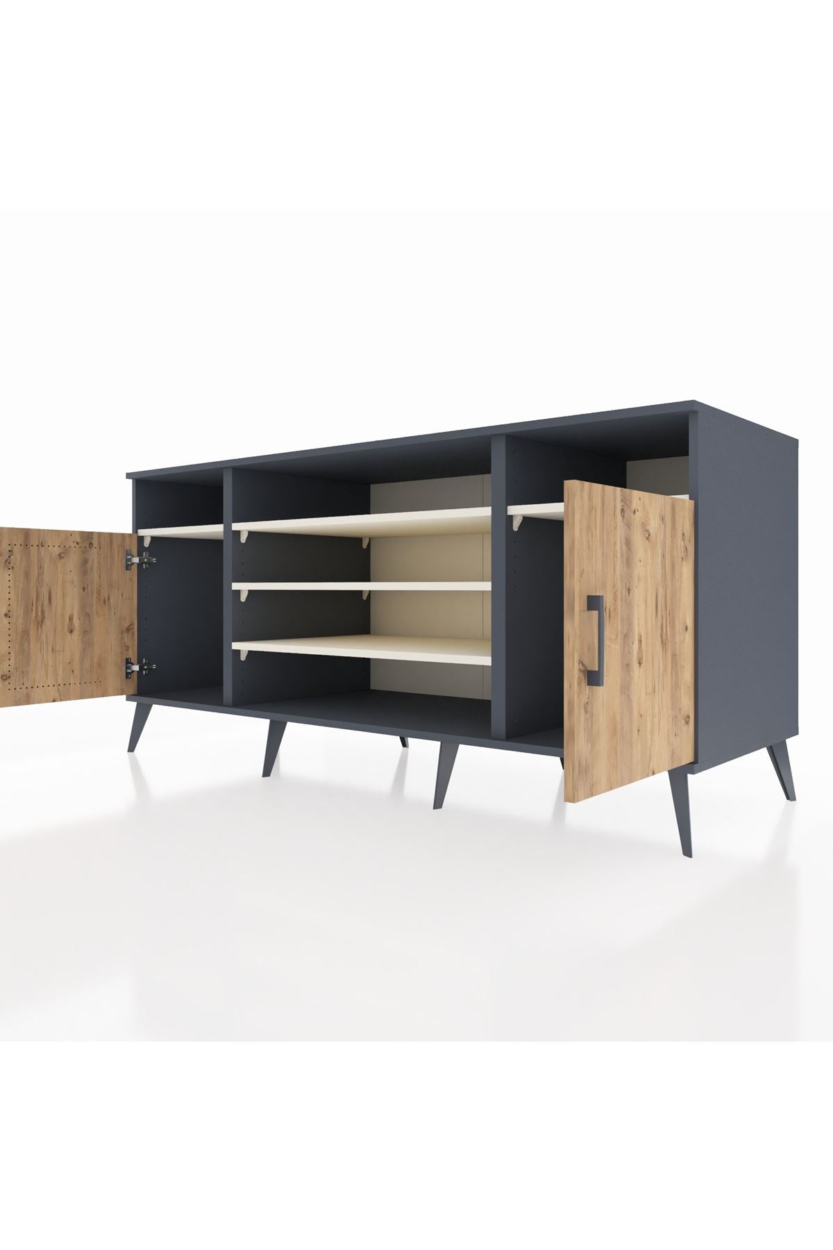 Kronos Konsol 5 Raflı 2 Kapaklı 176x59x83 - S610M040V10C