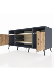 Kronos Konsol 5 Raflı 2 Kapaklı 176x59x83 - S610M040V10C