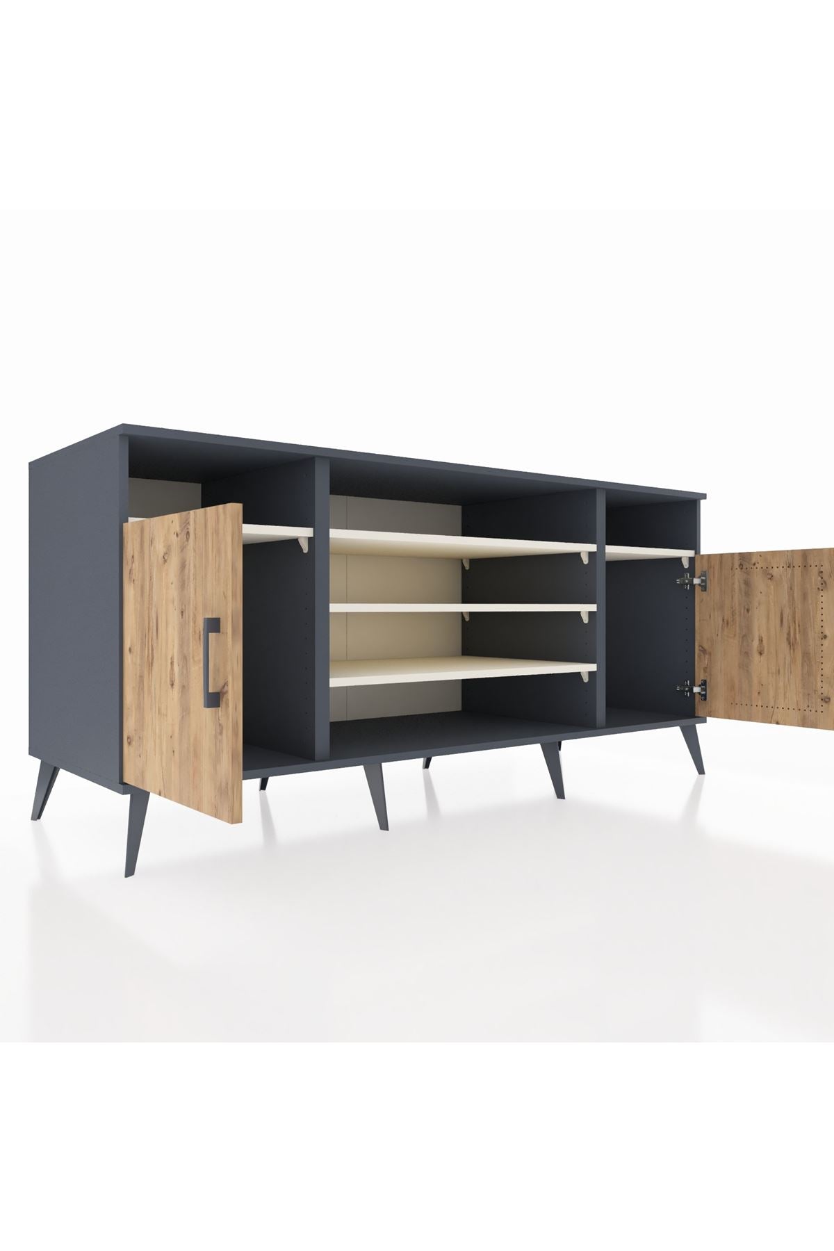 Kronos Konsol 5 Raflı 2 Kapaklı 176x59x83 - S610M040V10C
