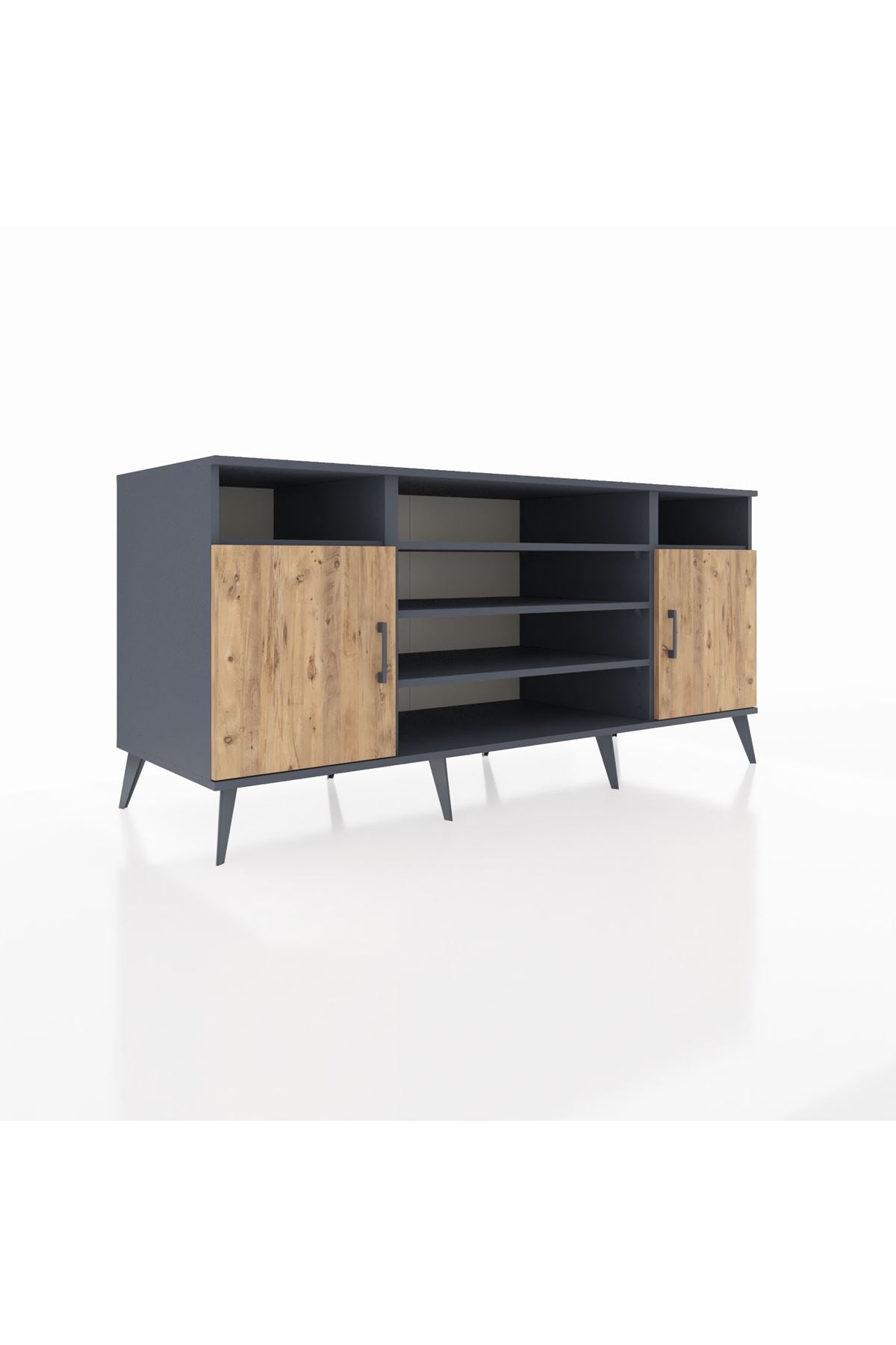 Kronos Konsol 5 Raflı 2 Kapaklı 176x59x83 - S610M040V11C