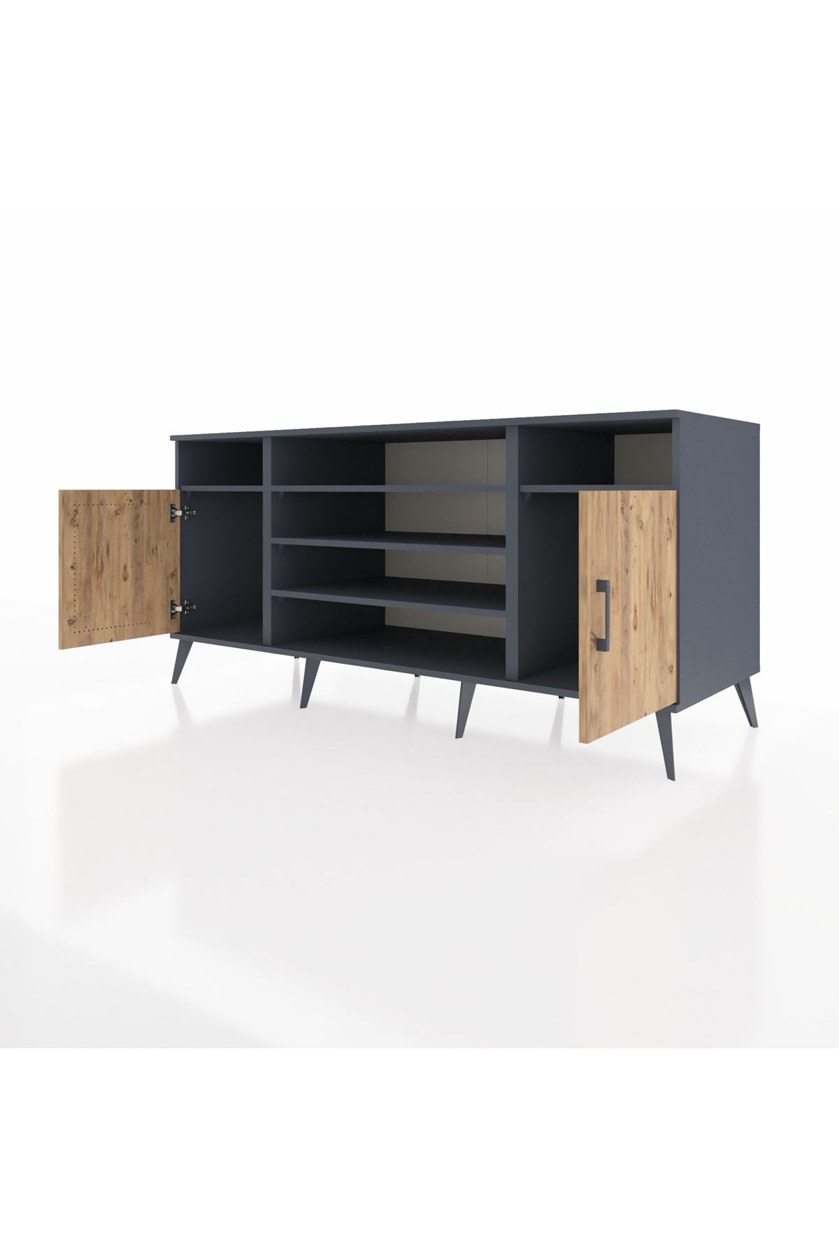 Kronos Konsol 5 Raflı 2 Kapaklı 176x59x83 - S610M040V11C