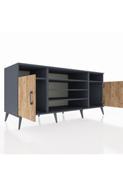 Kronos Konsol 5 Raflı 2 Kapaklı 176x59x83 - S610M040V11C