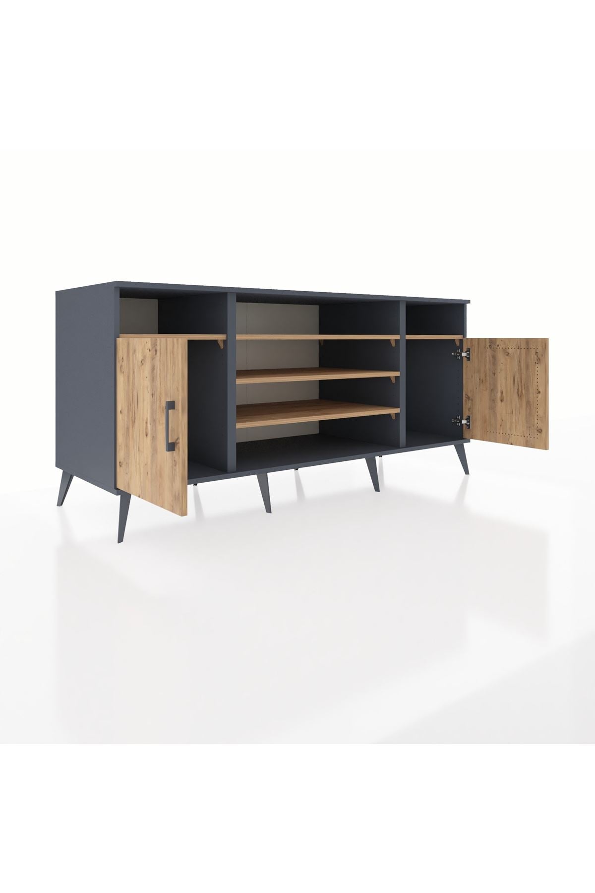 Kronos Konsol 5 Raflı 2 Kapaklı 176x59x83 - S610M040V12C