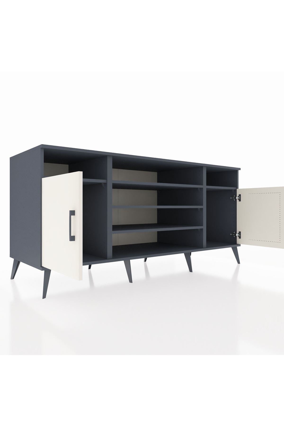 Kronos Konsol 5 Raflı 2 Kapaklı 176x59x83 - S610M040V14C
