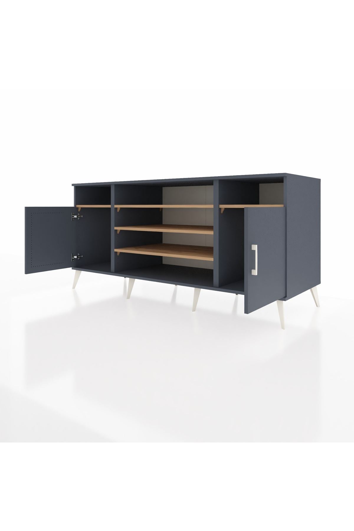 Kronos Konsol 5 Raflı 2 Kapaklı 176x59x83 - S610M040V18C