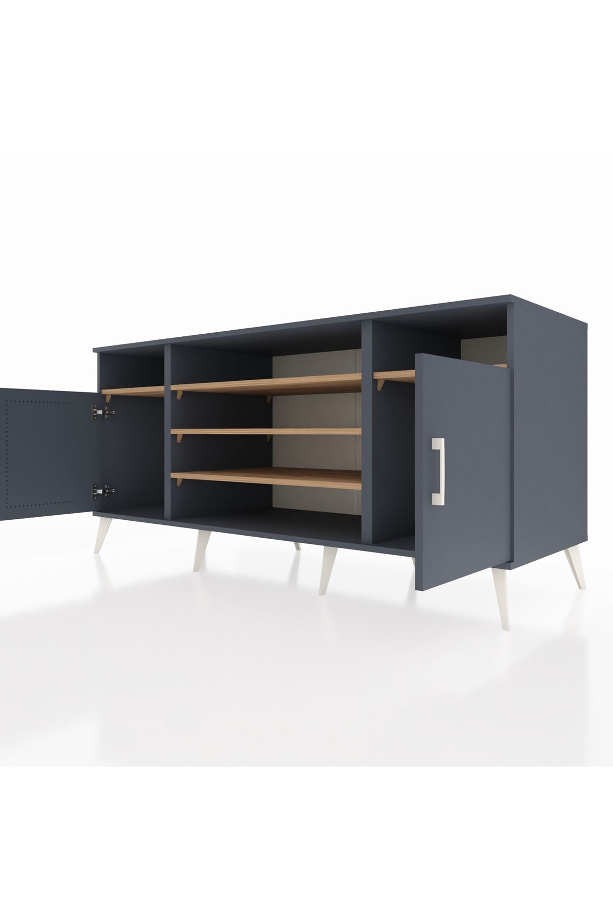 Kronos Konsol 5 Raflı 2 Kapaklı 176x59x83 - S610M040V18C