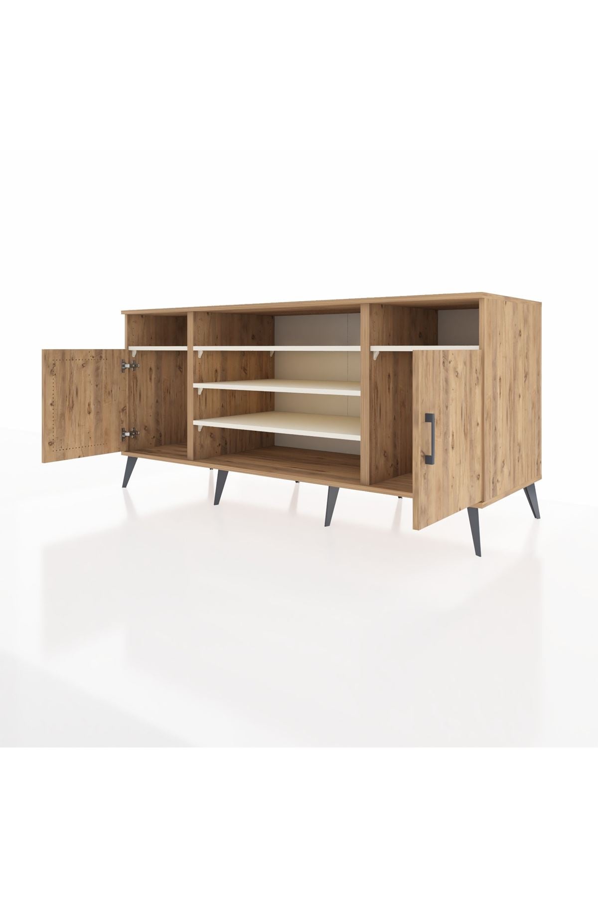 Kronos Konsol 5 Raflı 2 Kapaklı 176x59x83 - S610M040V19C