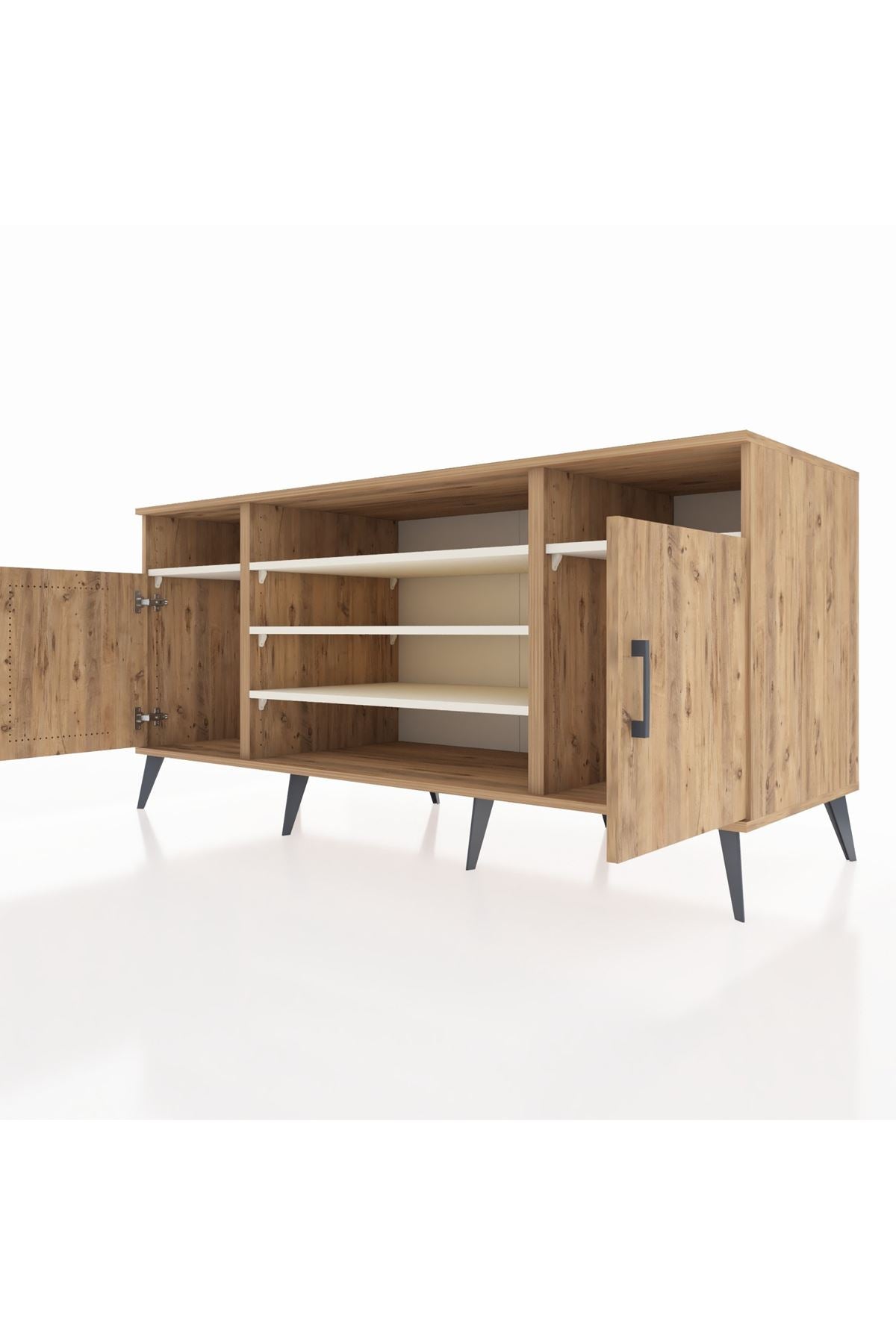 Kronos Konsol 5 Raflı 2 Kapaklı 176x59x83 - S610M040V19C