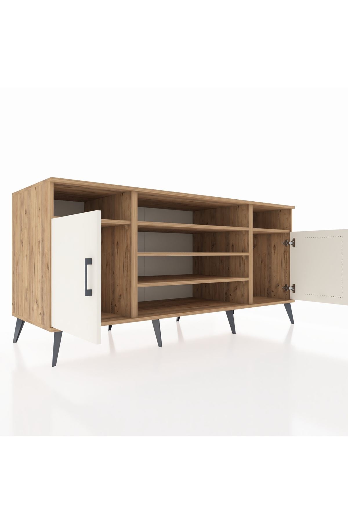 Kronos Konsol 5 Raflı 2 Kapaklı 176x59x83 - S610M040V24C
