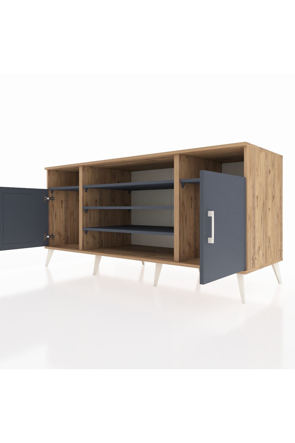 Kronos Konsol 5 Raflı 2 Kapaklı 176x59x83 - S610M040V26C