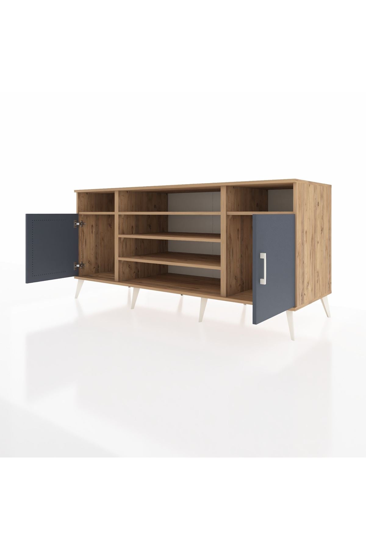 Kronos Konsol 5 Raflı 2 Kapaklı 176x59x83 - S610M040V27C