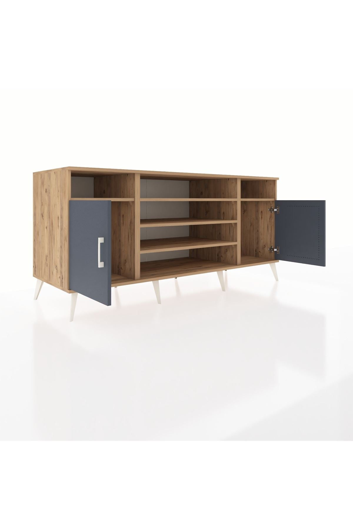 Kronos Konsol 5 Raflı 2 Kapaklı 176x59x83 - S610M040V27C