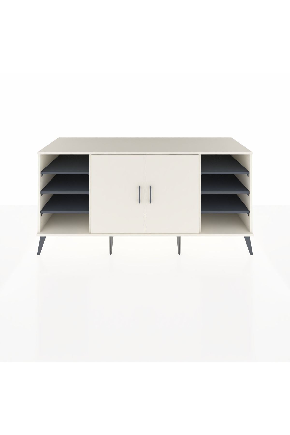 Kronos Konsol 9 Raflı 2 Kapaklı 176x59x83 - S610M041V05C