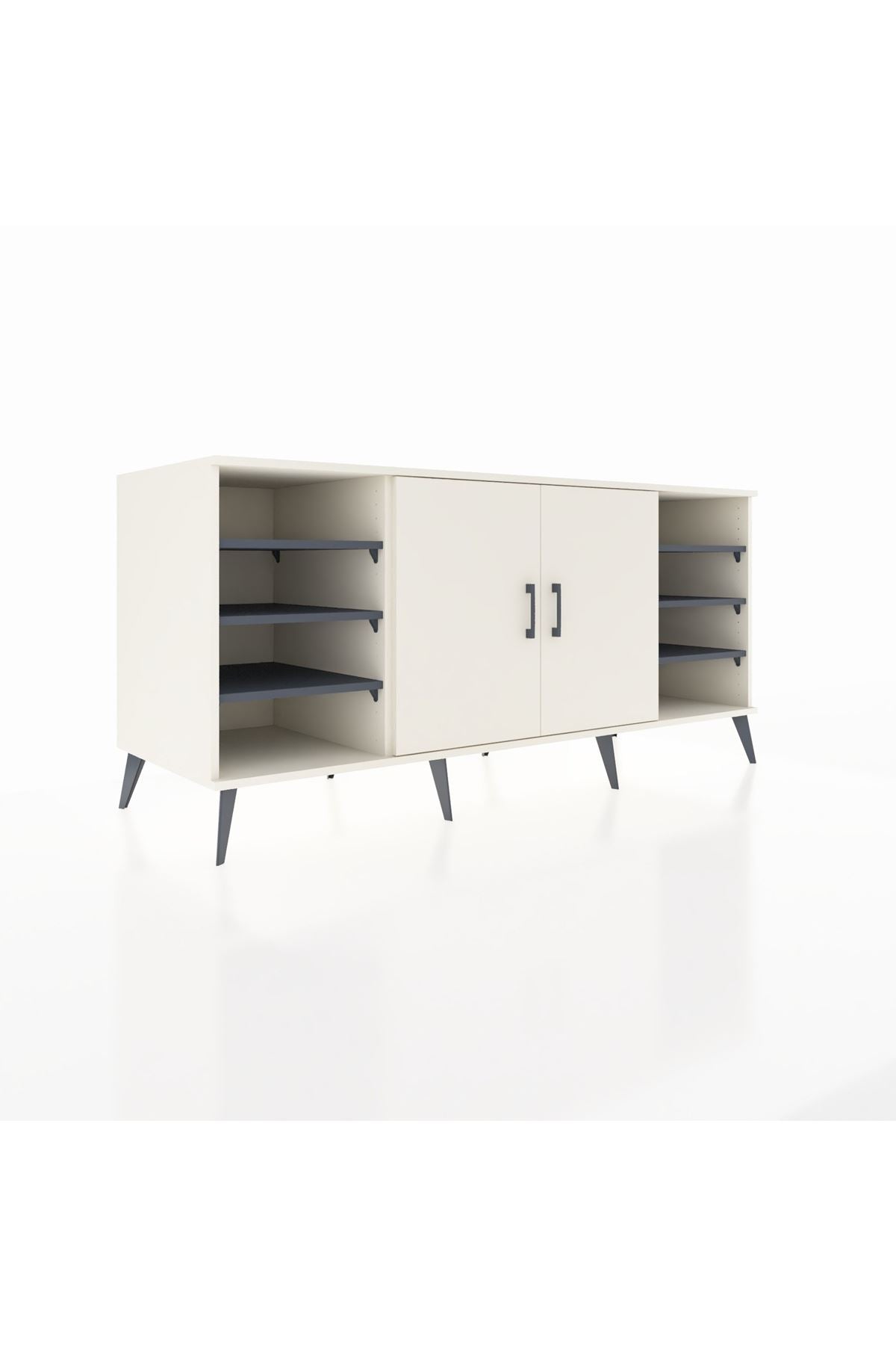 Kronos Konsol 9 Raflı 2 Kapaklı 176x59x83 - S610M041V05C