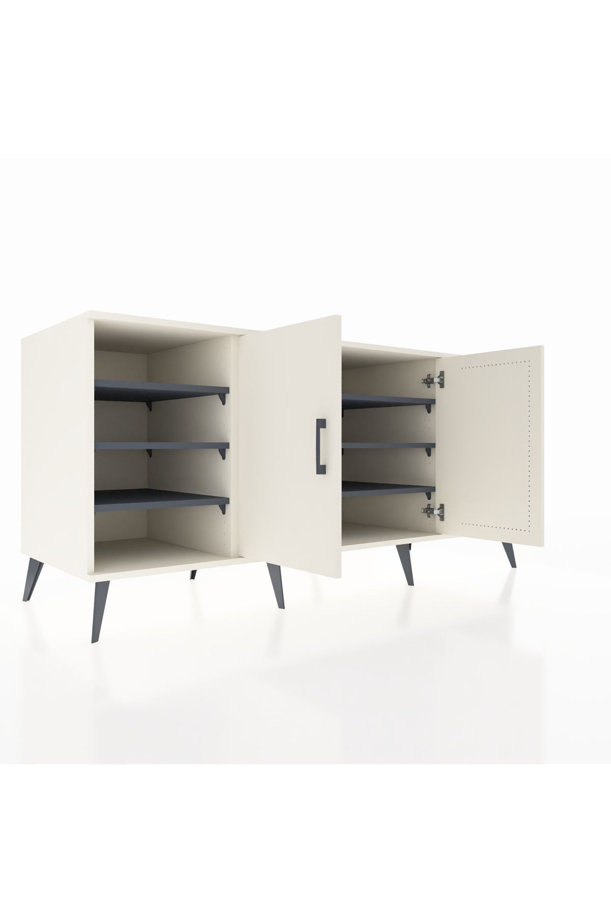 Kronos Konsol 9 Raflı 2 Kapaklı 176x59x83 - S610M041V05C