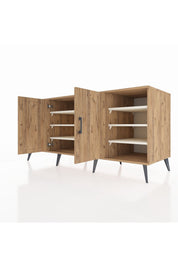 Kronos Konsol 9 Raflı 2 Kapaklı 176x59x83 - S610M041V19C