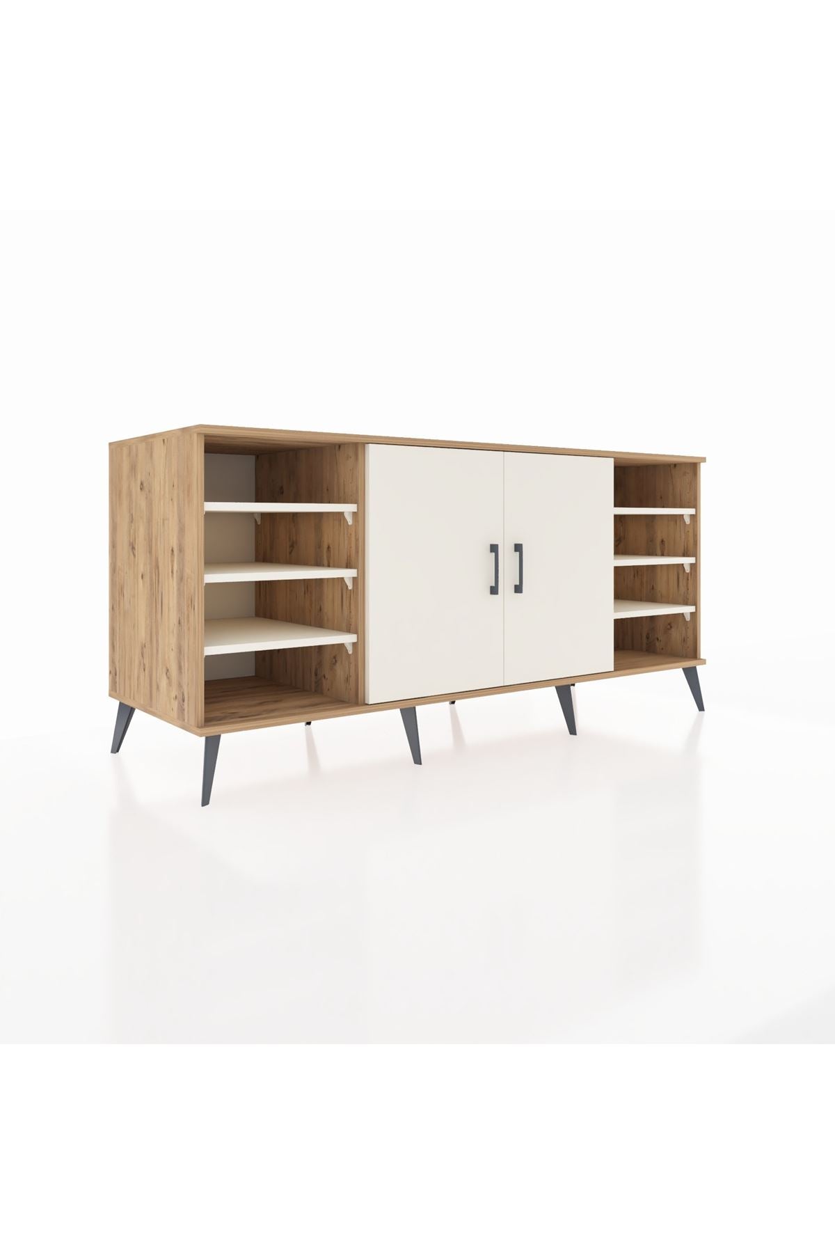 Kronos Konsol 9 Raflı 2 Kapaklı 176x59x83 - S610M041V22C