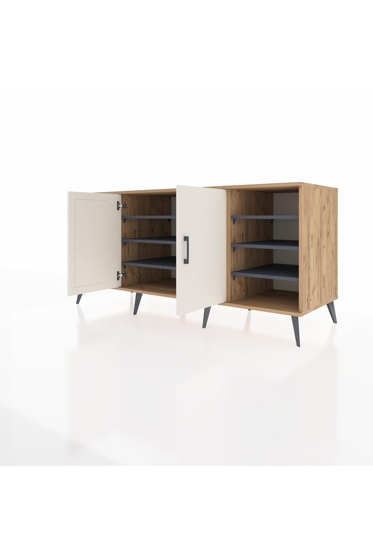 Kronos Konsol 9 Raflı 2 Kapaklı 176x59x83 - S610M041V23C