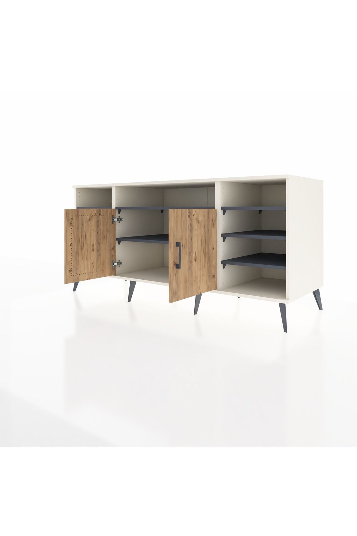 Kronos Konsol 8 Raflı 2 Kapaklı 176x59x83 - S610M042V02C