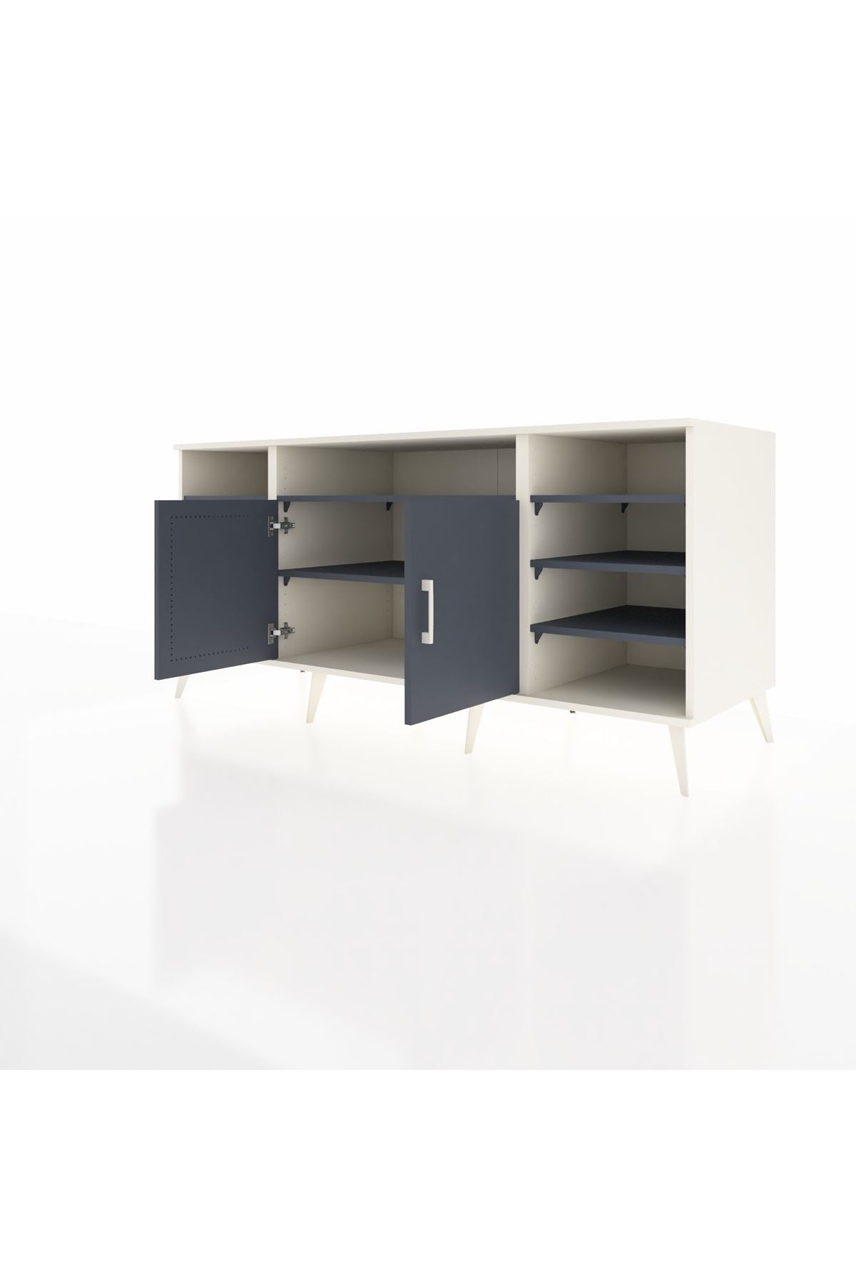 Kronos Konsol 8 Raflı 2 Kapaklı 176x59x83 - S610M042V08C