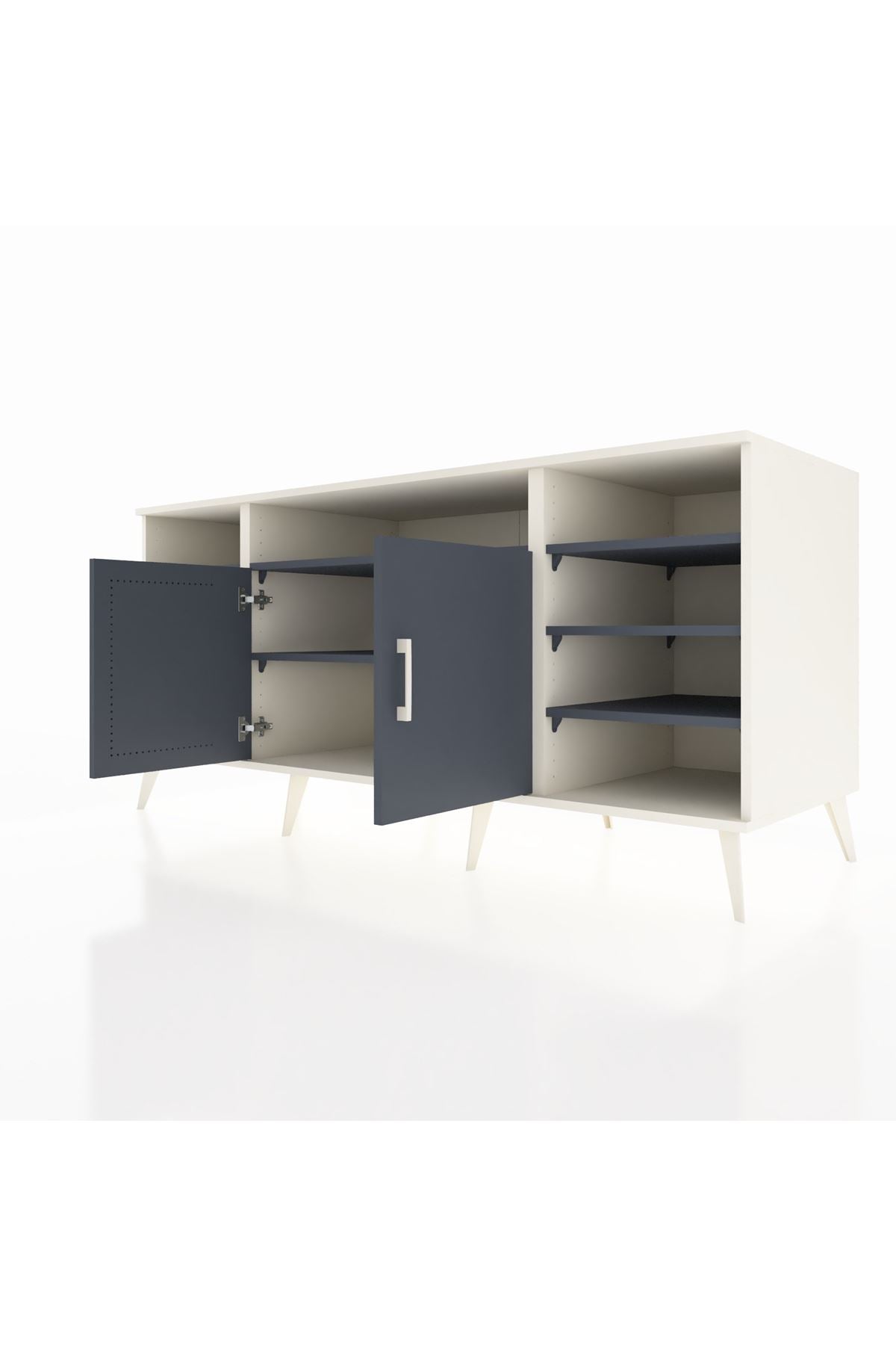 Kronos Konsol 8 Raflı 2 Kapaklı 176x59x83 - S610M042V08C