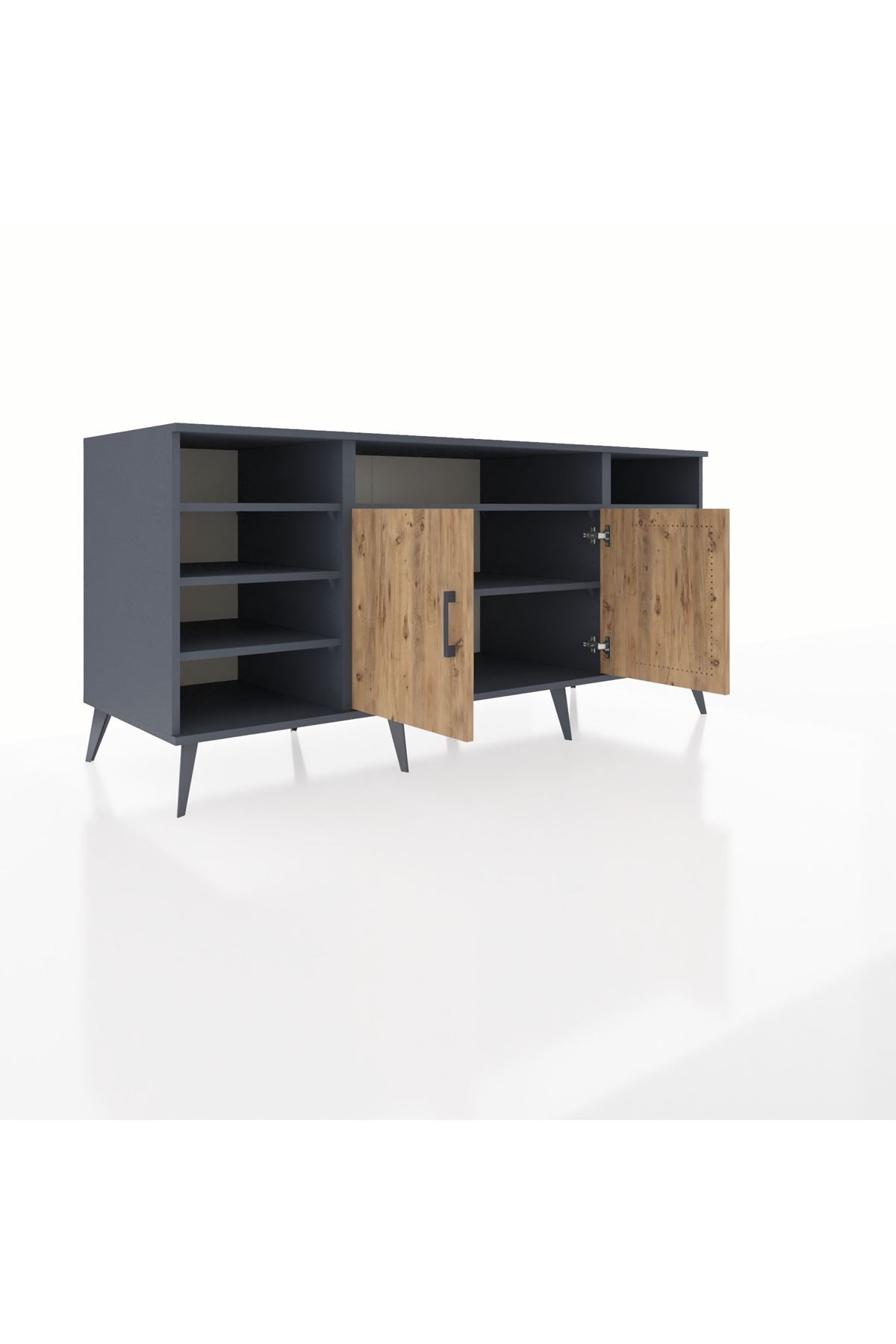 Kronos Konsol 8 Raflı 2 Kapaklı 176x59x83 - S610M042V11C
