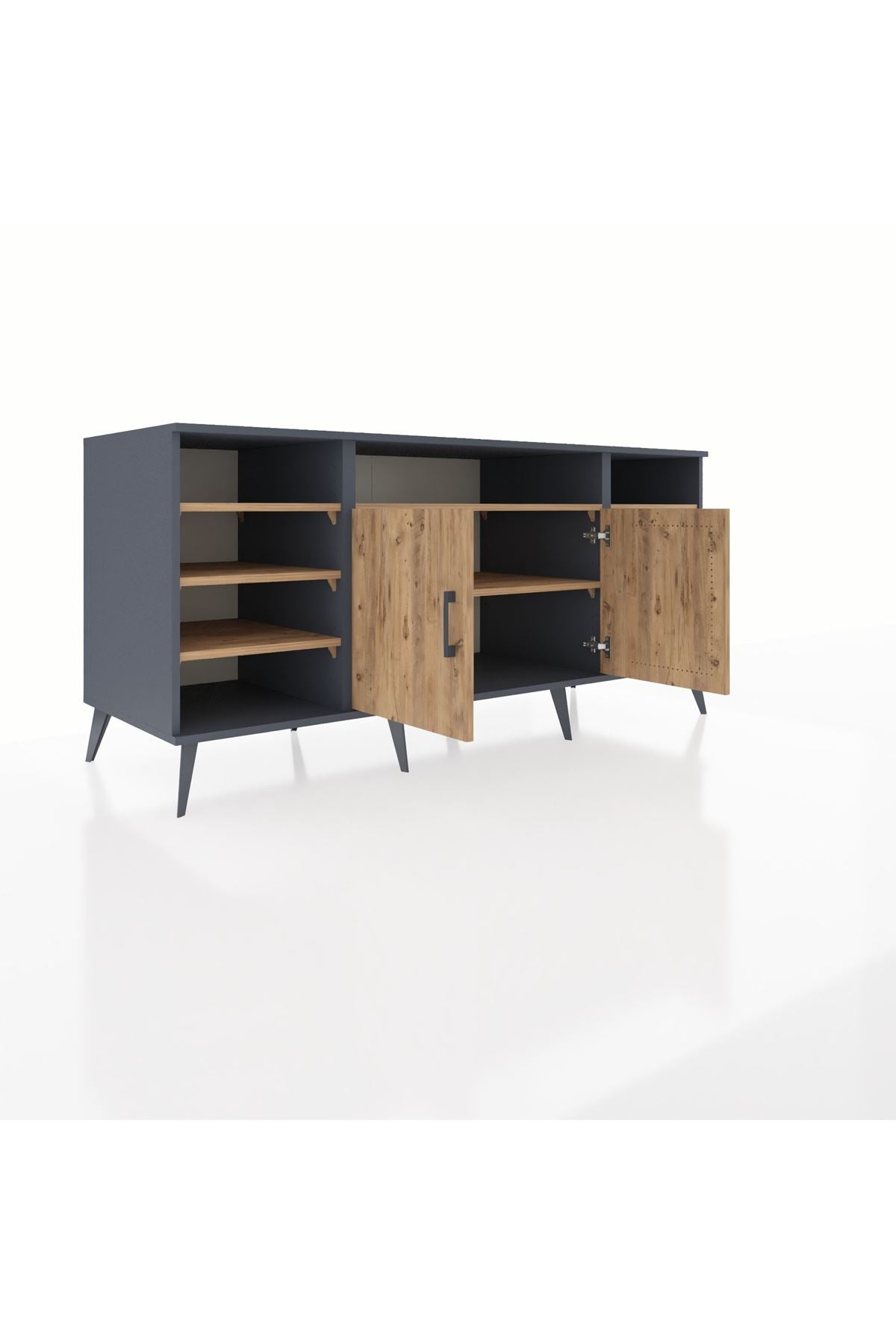 Kronos Konsol 8 Raflı 2 Kapaklı 176x59x83 - S610M042V12C