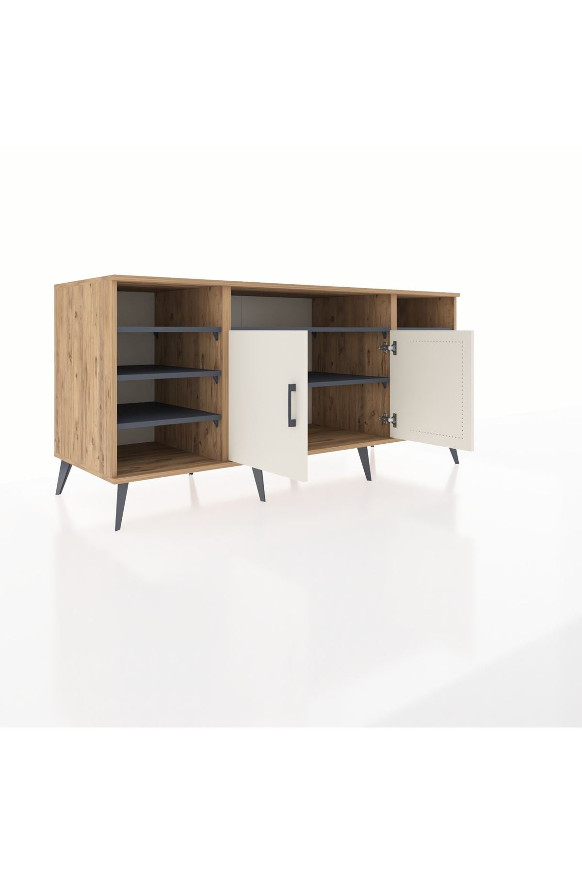 Kronos Konsol 8 Raflı 2 Kapaklı 176x59x83 - S610M042V23C