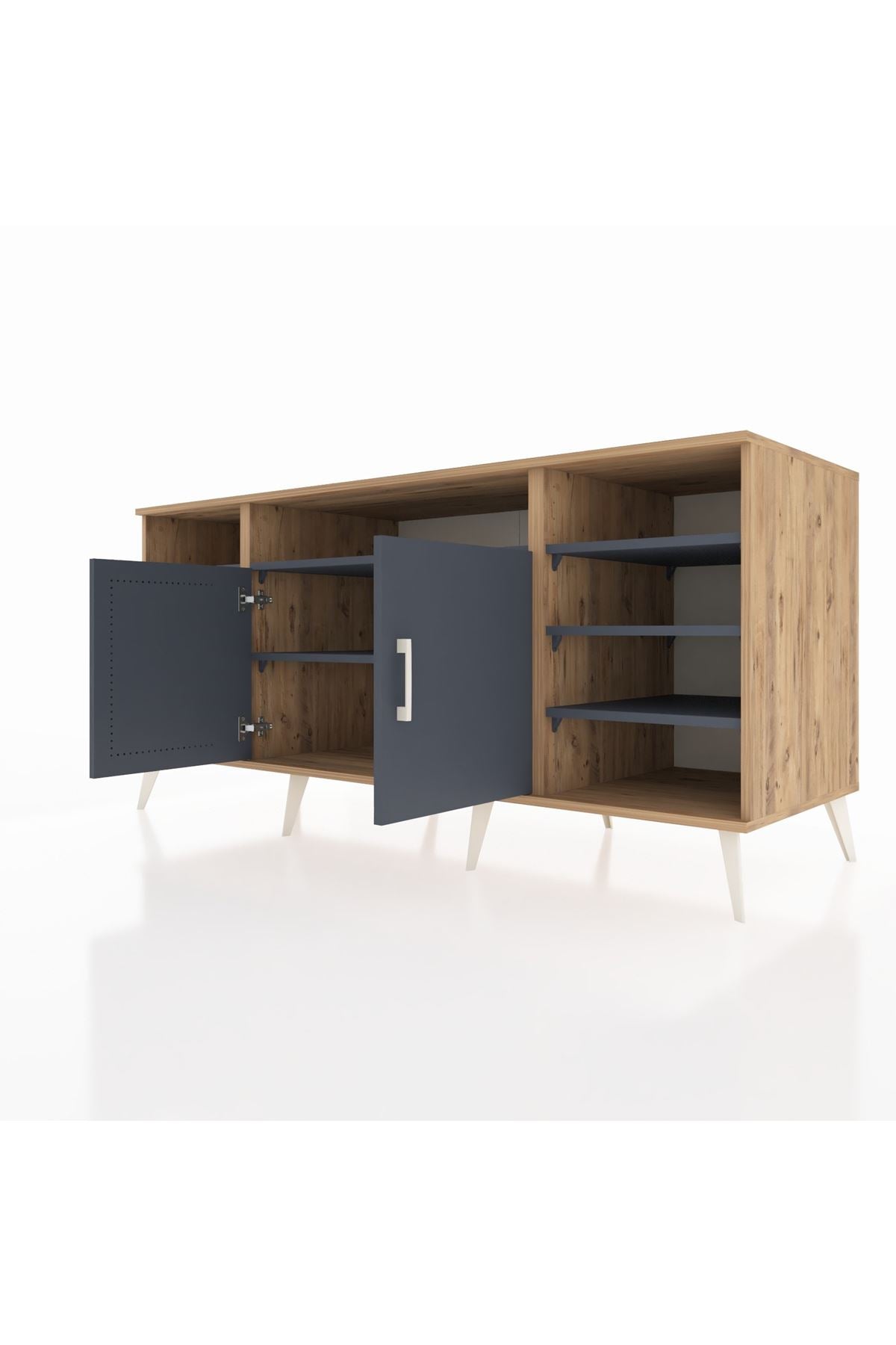 Kronos Konsol 8 Raflı 2 Kapaklı 176x59x83 - S610M042V26C