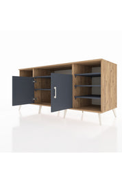 Kronos Konsol 8 Raflı 2 Kapaklı 176x59x83 - S610M042V26C