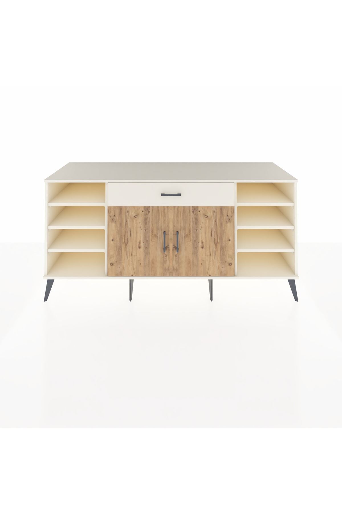 Kronos Konsol 7 Raflı Tek Çekmeceli 2 Kapaklı 176x59x83 - S610M043V01C
