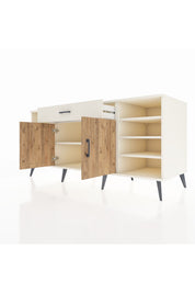 Kronos Konsol 7 Raflı Tek Çekmeceli 2 Kapaklı 176x59x83 - S610M043V01C