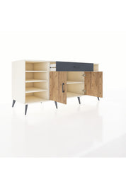 Kronos Konsol 7 Raflı Tek Çekmeceli 2 Kapaklı 176x59x83 - S610M043V02C