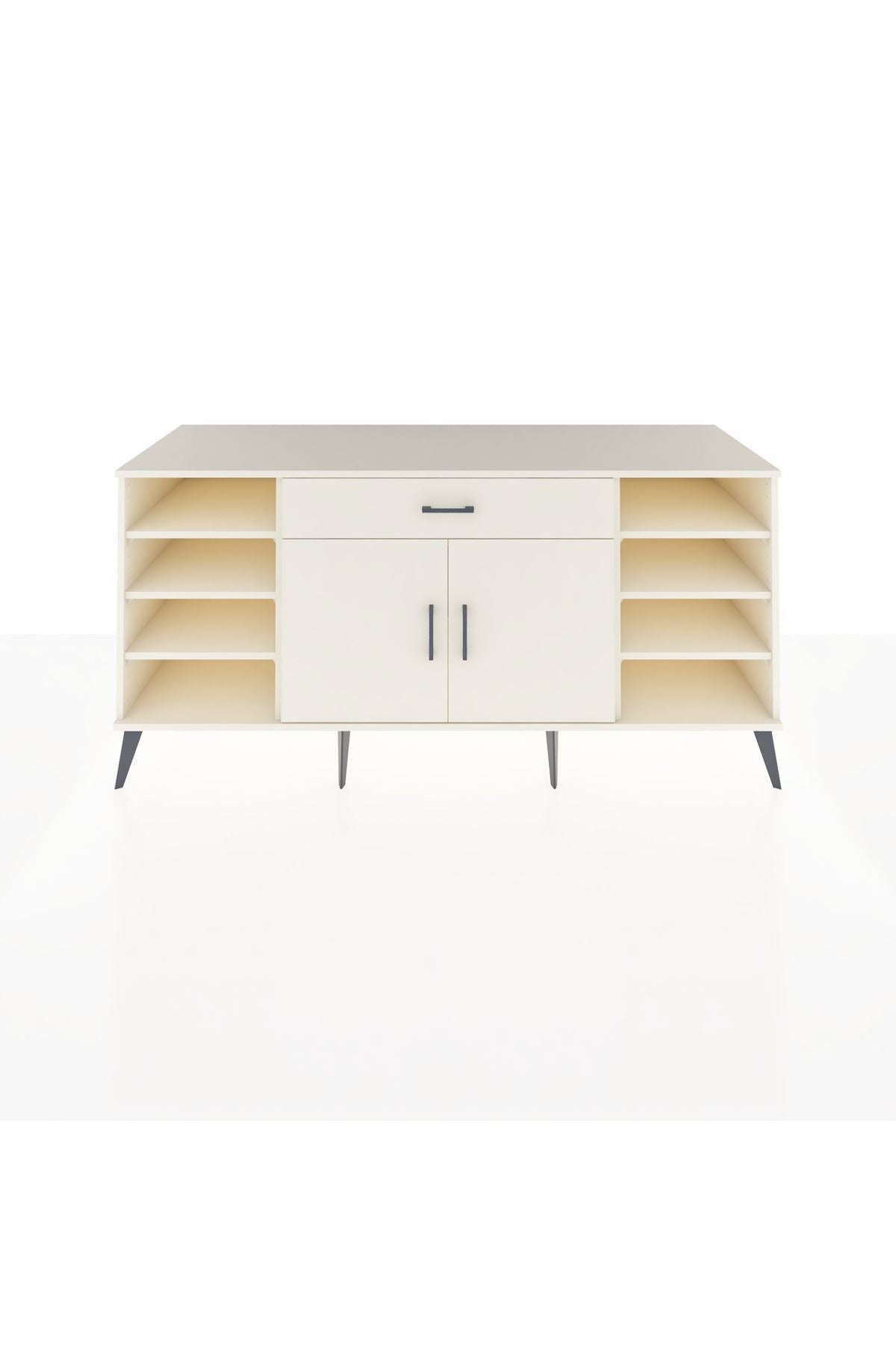 Kronos Konsol 7 Raflı Tek Çekmeceli 2 Kapaklı 176x59x83 - S610M043V04C
