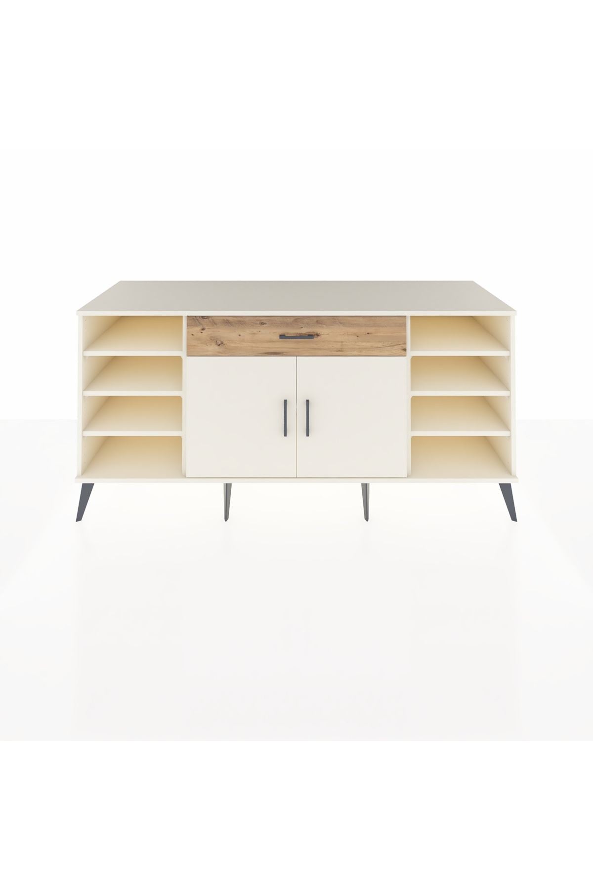 Kronos Konsol 7 Raflı Tek Çekmeceli 2 Kapaklı 176x59x83 - S610M043V06C