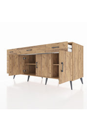 Kronos Konsol 2 Raflı 6 Çekmeceli 3 Kapaklı 176x59x83 - S610M032V21C