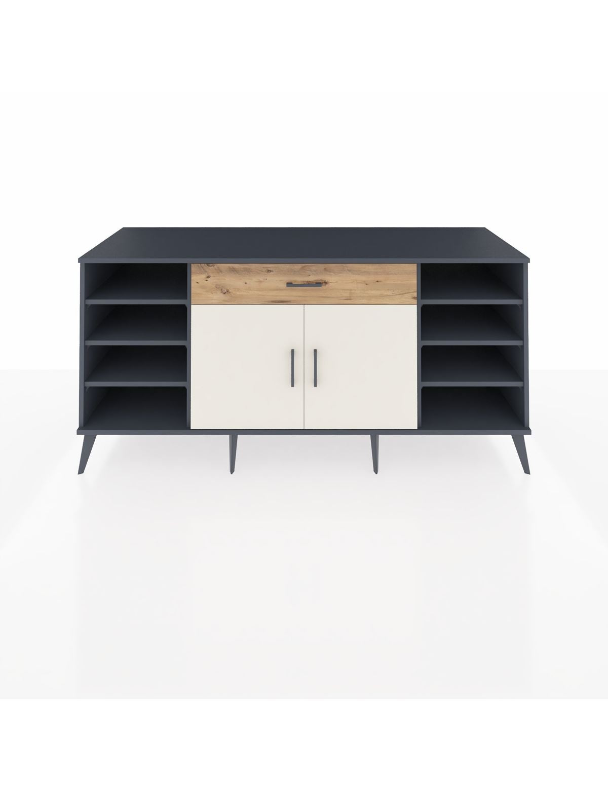 Kronos Konsol 7 Raflı Tek Çekmeceli 2 Kapaklı 176x59x83 - S610M043V15C