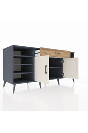 Kronos Konsol 7 Raflı Tek Çekmeceli 2 Kapaklı 176x59x83 - S610M043V15C